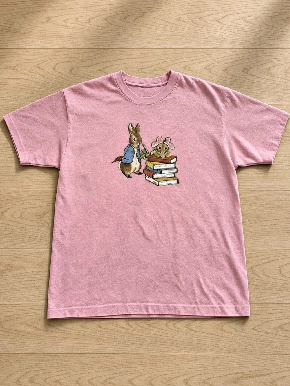 Gildan 5000 Heavy Cotton T-Shirt - Peter Rabbit Pink Large